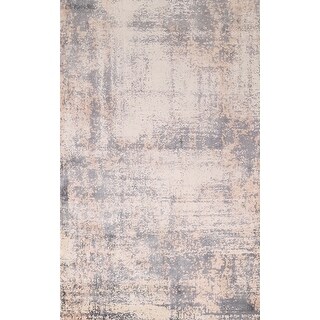 Abstract Modern Area Rug Hand-Knotted Wool Carpet - 5'0