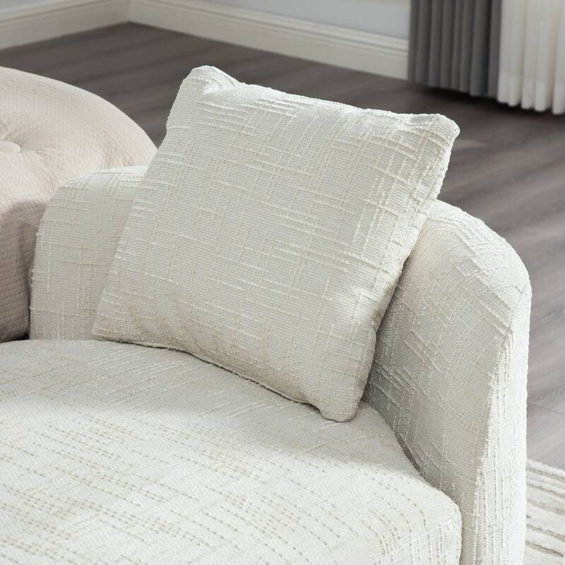 83.1" W Modern Upholstered Lounge Chair,Oversized Sofa Chair with Pillow and Armrests