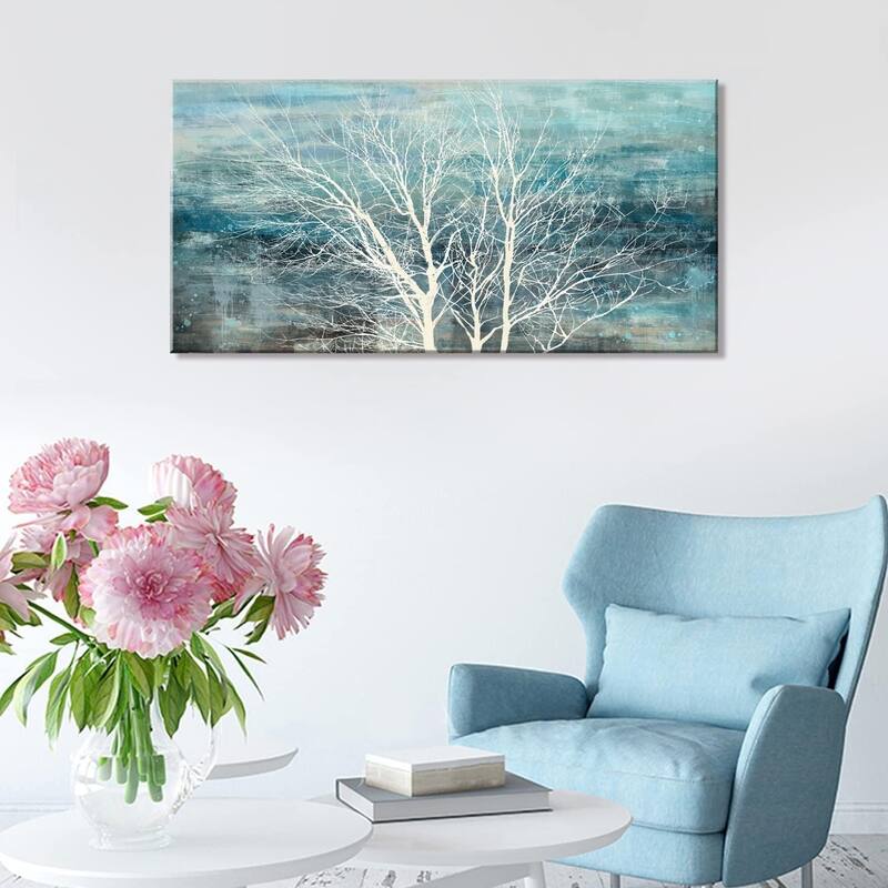 artwork picture Modern Nature Teal Artwork Prints paintings