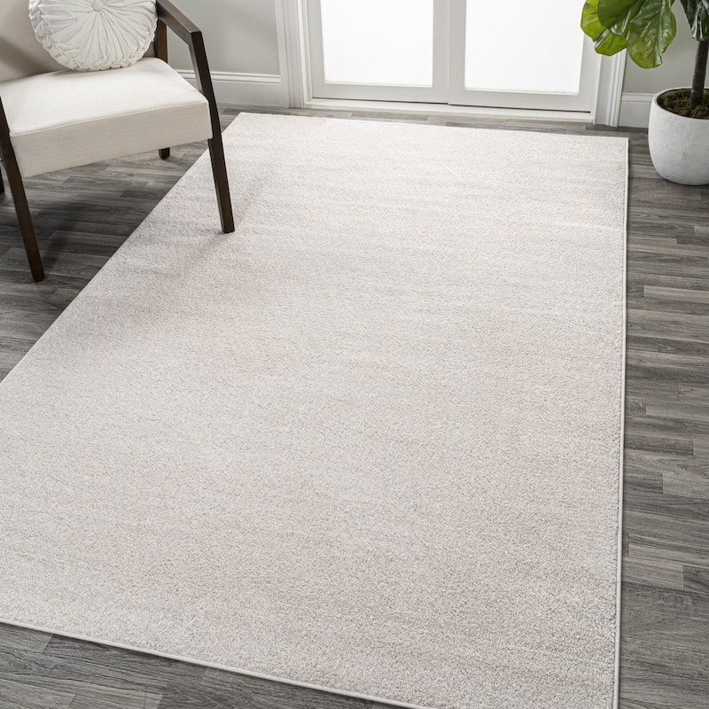 JONATHAN Y Tumbling Solid Low-Pile Area Rug - 8 X 10 - Ivory