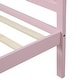 preview thumbnail 9 of 16, Twin Size Wooden Platform Bed with Vintage Headboard and Footboard, Solid Wood Slats Support, Adorable Style for Kids' Bedroom