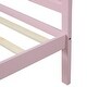 preview thumbnail 9 of 11, Twin Wood Platform Bed with Headboard and Integrated Slats for Mattress Support