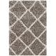 preview thumbnail 40 of 135, SAFAVIEH Hudson Shag Estella Diamond Trellis 2-inch Thick Rug 2'3" x 3'9" - Grey/Ivory