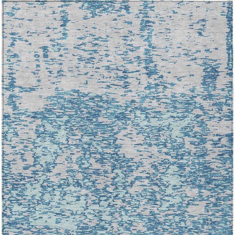 HomeRoots Abstract Transitional Rectangle Outdoor Rug