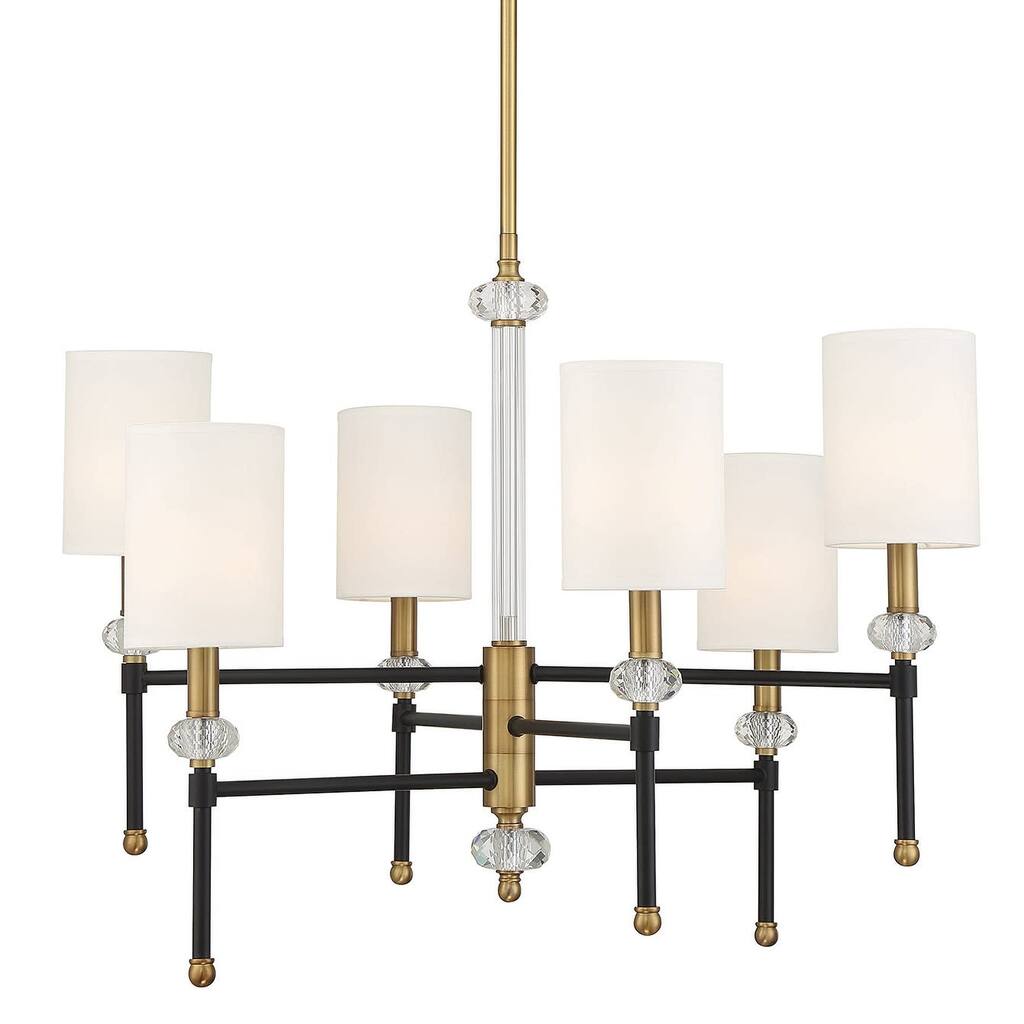 Savoy House 1-1887-6 Tivoli 6 Light 28" Wide Crystal Chandelier