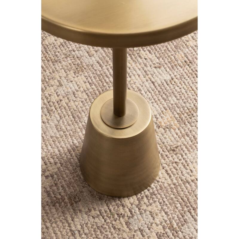 Kate and Laurel Tira Round Metal Side Table - 14x14x24