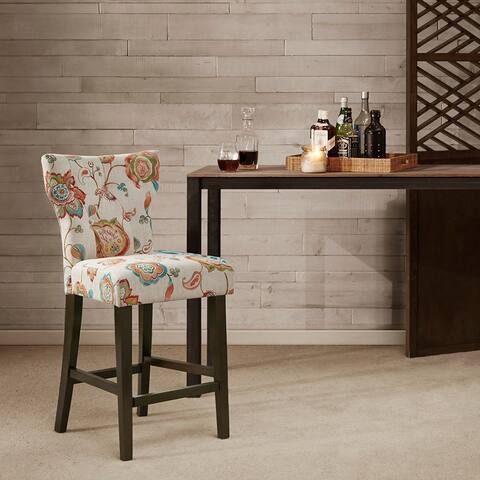 Avila Tufted Back Counter Stool with Cushioned Seat