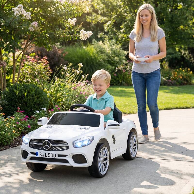 Gymax Licensed Mercedes-Benz SL R231 Kids Ride on Car 12V Electric