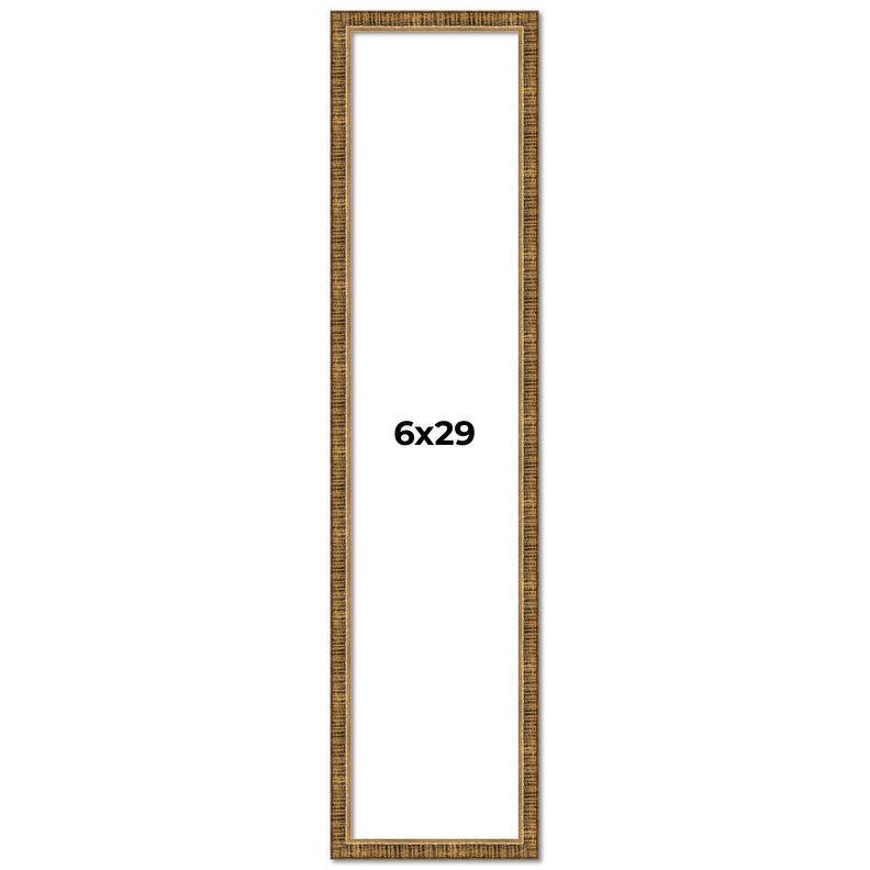 6x29 Frame Gold Solid Wood Picture Frame - Complete Modern Photo Frame