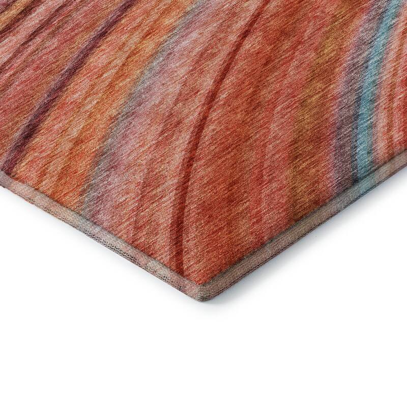 Premium Washable Super Soft Striped Abstract Mayfield Rug