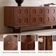 preview thumbnail 5 of 9, 78.74 Mid-Century Brown Solid Wood TV Cabinet, Modern Media Console for Livingroom, Pre-Assembled