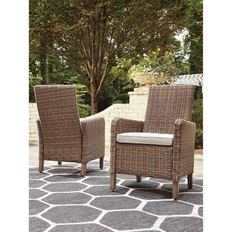 Signature Design By Ashley Beachcroft Outdoor Dining Chairs Set - 25.5" W x 25.63" D x 40.25" H
