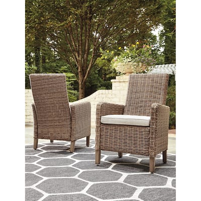 Signature Design By Ashley Beachcroft Outdoor Dining Chairs Set - 25.5" W x 25.63" D x 40.25" H