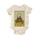preview thumbnail 1 of 4, Future Biker Motorcycle - Baby Bodysuit Blue - 0-3M