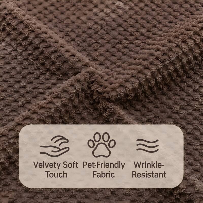 111" Oversized Modular Deep-Seat All-Foam Sectional Sofa in Soft Textured Chenille, 3-Piece Low-Profile Couch for Living Room