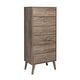 preview thumbnail 17 of 29, Prepac Milo Mid Century Modern Tall 6-Drawer Chest