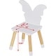 preview thumbnail 4 of 5, UTEX Kids Table with 4 Chairs Set, Kid Table and Chairs Set for Girls, Toddlers, Boys, 5 Piece Kiddy Table and Chair Set, White