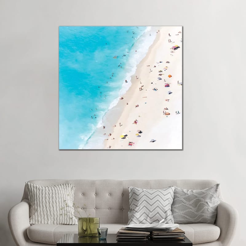 iCanvas "Aerial View Of Myrtos Beach V, Cephalonia, Ionian Islands, Greece" by Matteo Colombo Canvas Print