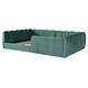 preview thumbnail 20 of 37, Velvet Upholstered Floor Bed