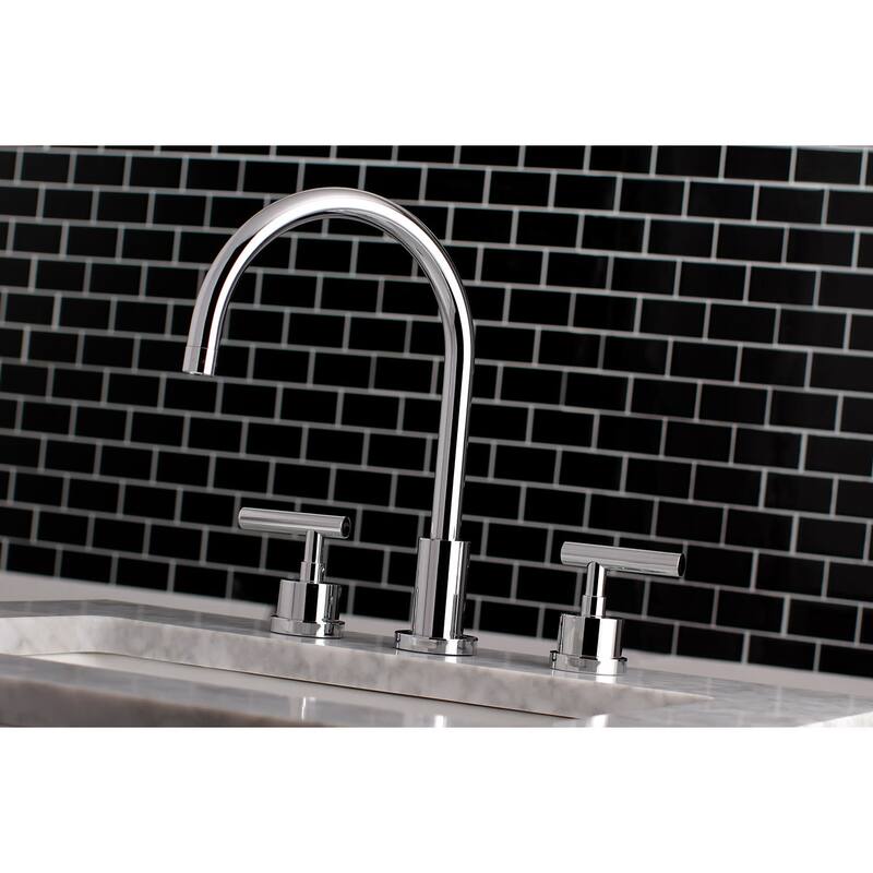 Kingston Brass Manhattan 1.2 GPM Widespread Bathroom Faucet with
