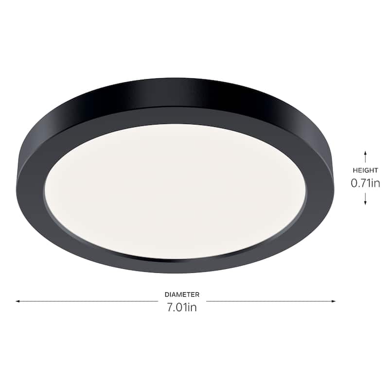 Kichler Lighting Ara 7.25" Round Downlight in Black - 7.01