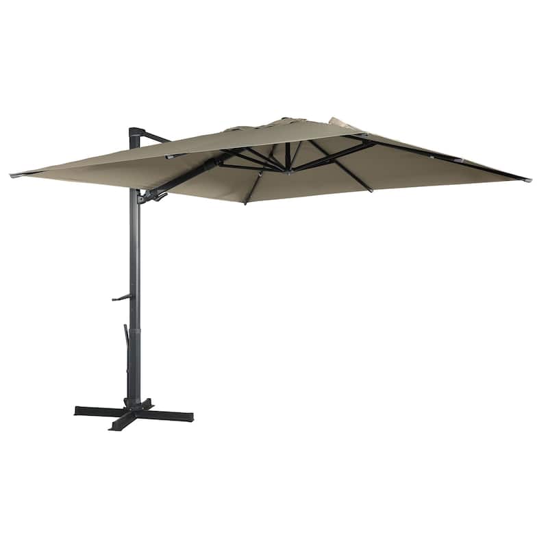 10Ft Cantilever Umbrella Rectangular Crank Market Umbrella