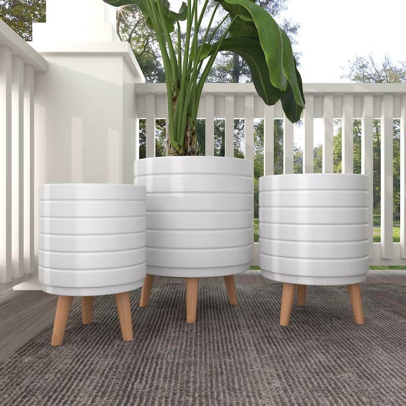MgO Contemporary Planter (Set of 3) - S/3 14", 16", 18"H