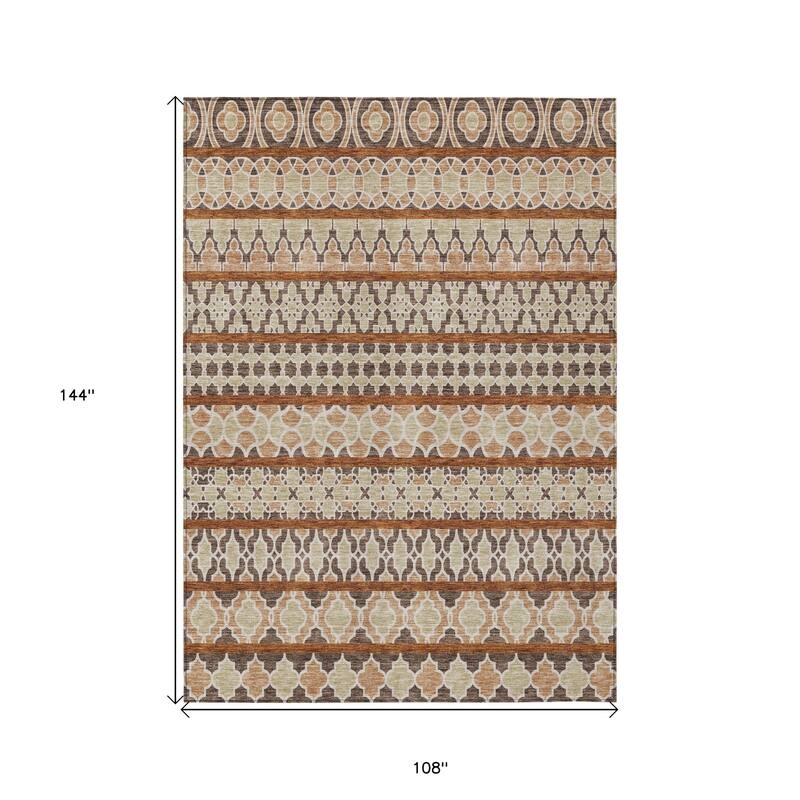 HomeRoots Quatrefoil Transitional Rectangle Outdoor Rug