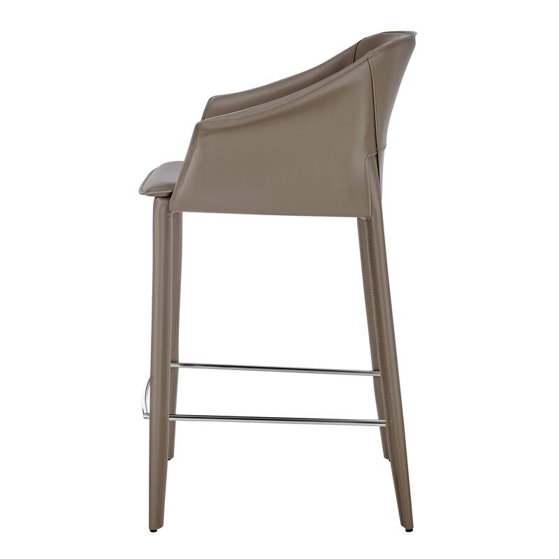 NPD Furniture Callie Recycled Leather Counter Stool