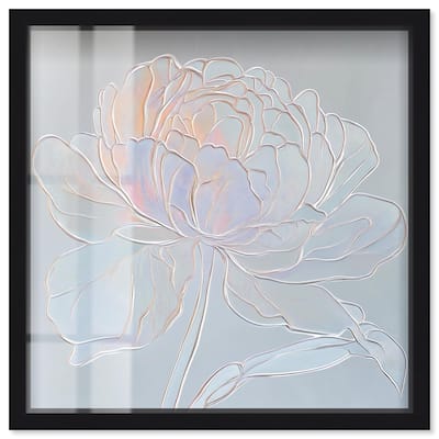 Embossed Flower I Shadowbox by Art Remedy