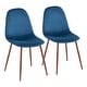preview thumbnail 5 of 81, Pebble Mid-Century Modern Upholstered Accent / Dining Chair (Set of 2)