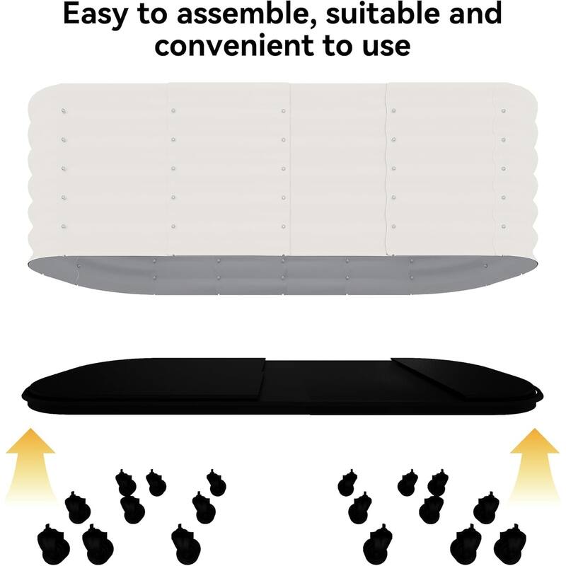 Self-Watering Raised Garden Bed, with Lockable Wheels & Water Reservoir
