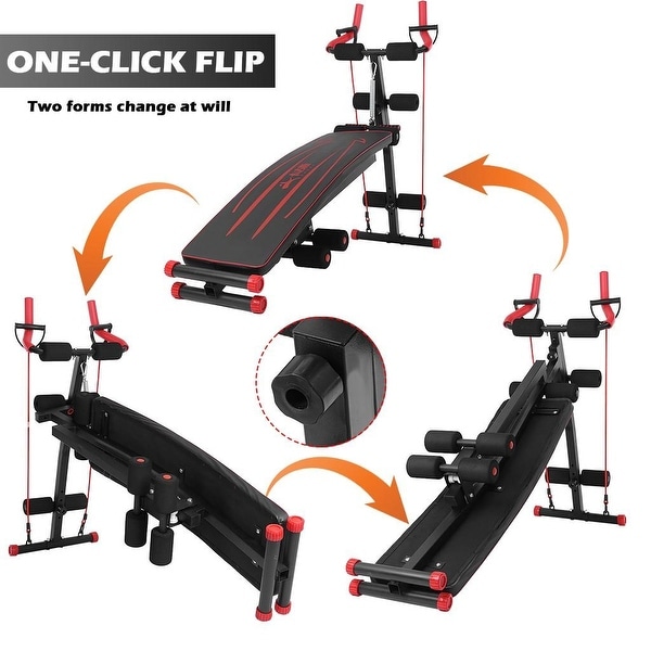 Multifunction Fitness Machines Home GYM Workout Sit Up Rowing Abdominal Bench 