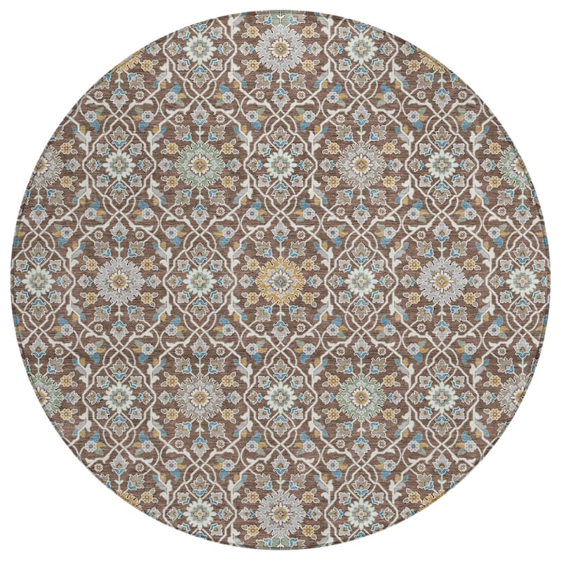 Machine Washable Indoor/Outdoor Traditional Masters Chantille Rug