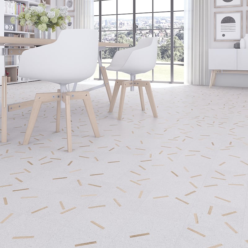 Merola Tile Komi Maolan Gris 7-7/8" x 7-7/8" Porcelain Floor and Wall Tile