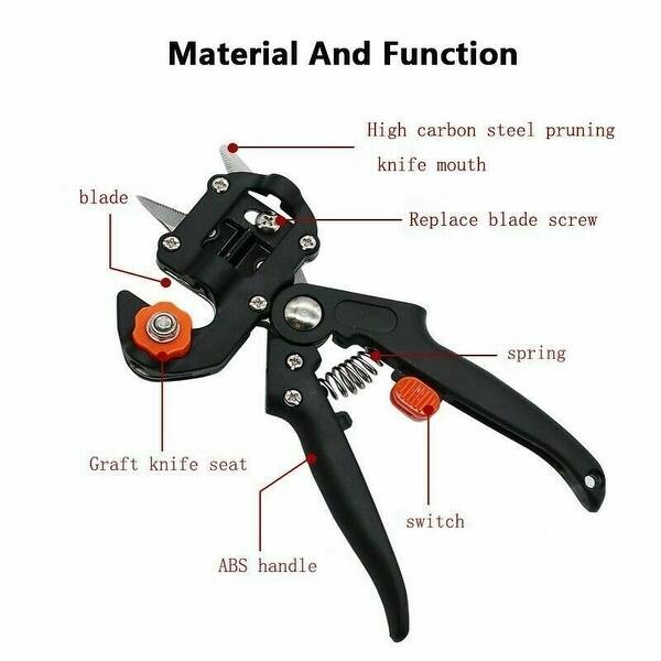Garden Farming Pruning Shears Scissor Grafting Cutting Tool Suit