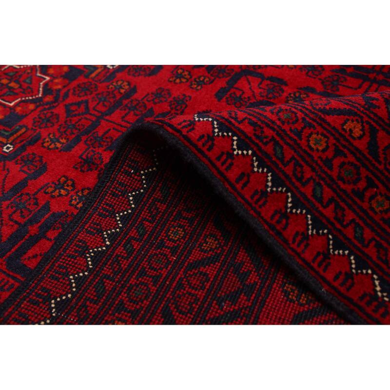 ECARPETGALLERY Hand-knotted Finest Khal Mohammadi Red Wool Rug - 6'8 x 10'1