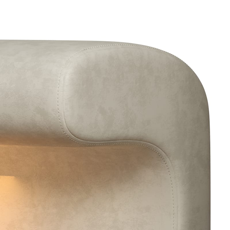 Entryway Bench Leather Upholstered Ottoman with LED sensor light for living room ,bedroom,end of bed