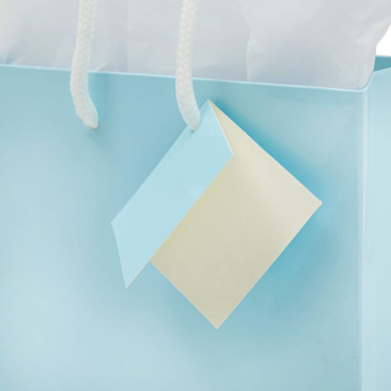 Blue Panda 20 Pack Small Paper Bags w Handle & Tissue Paper for Gift Colorful 7.9x5.5x2.5"