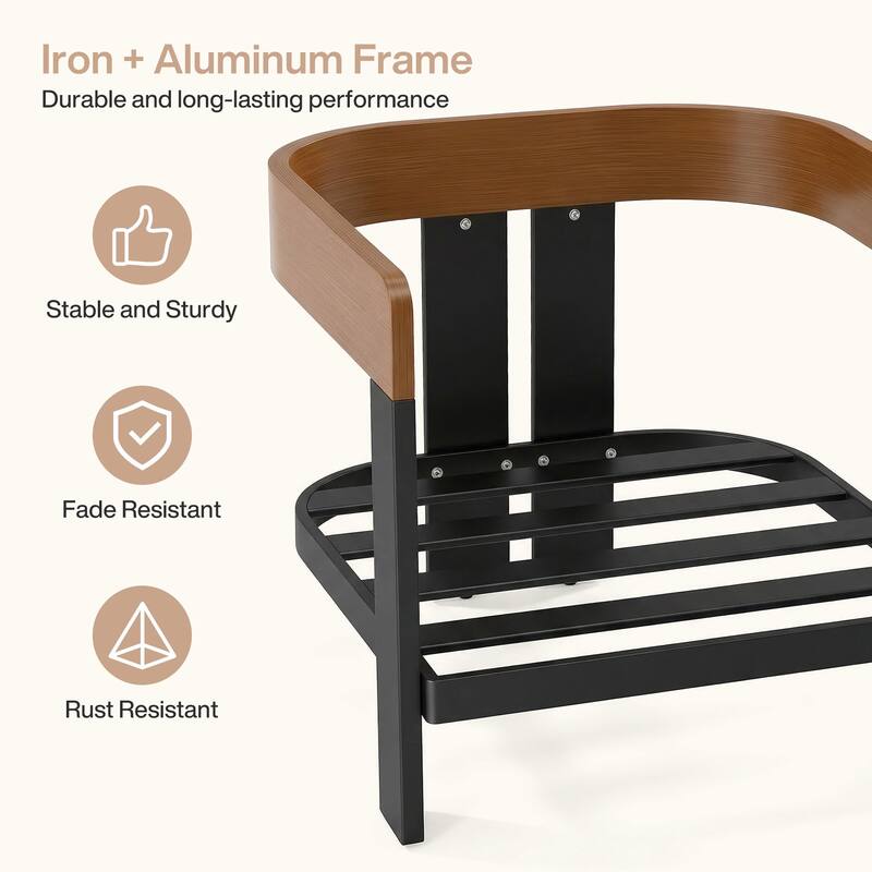 4-Piece Outdoor Patio Sofa Set with Coffee Table Rust-Resistant Steel Frame， Waterproof & UV-Resistant Olefin Cushions