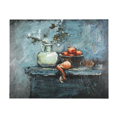 Still Life with Tangerine (30 x 24) Canvas Art Print