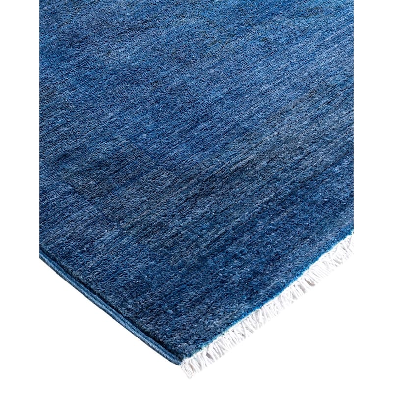 Contemporary Overdyed Wool Hand Knotted Area Rug - 7' 10" x 9' 9"