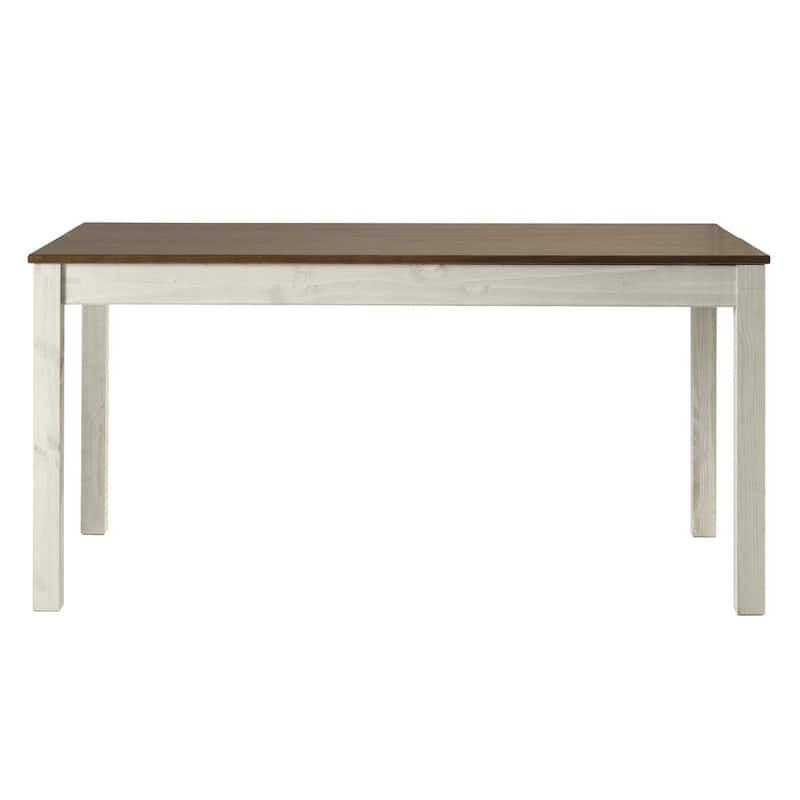 Wood Dining Table White Distressed | Furniture Dash