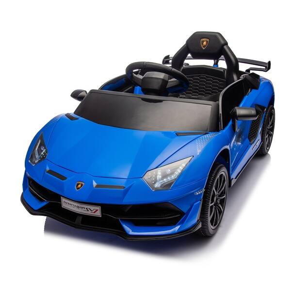 slide 2 of 48, 12V Lamborghini Aventador Xago Ride On Car for Kids with Remote Control Blue