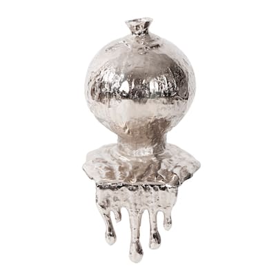 Allan Andrews Dripping Molten Nickel Aluminum Decorative Sphere Vase