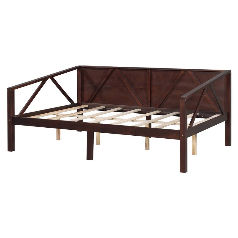 Twin/Full Size Daybed with Solid Wood Frame and Storage - Versatile Sofa and Bed for Small Spaces
