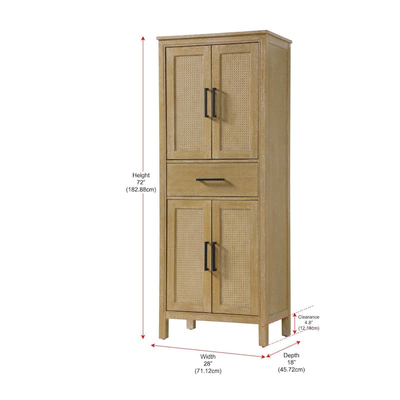 Winslow 16-28 Inch Bath Storage Cabinet