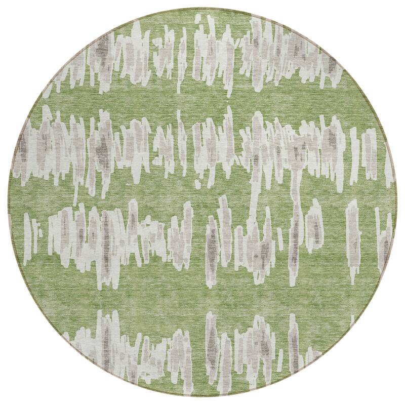 HomeRoots Striped Transitional Rectangle Outdoor Rug