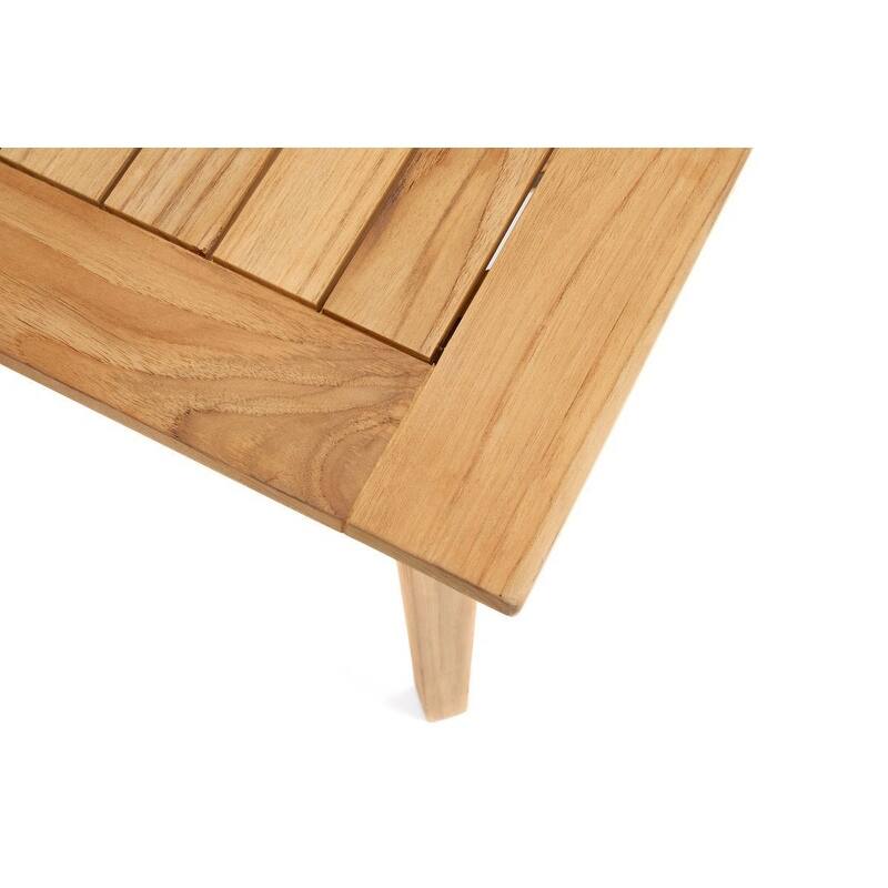 Winston All-Natural Teak Outdoor 24" Square Side Table