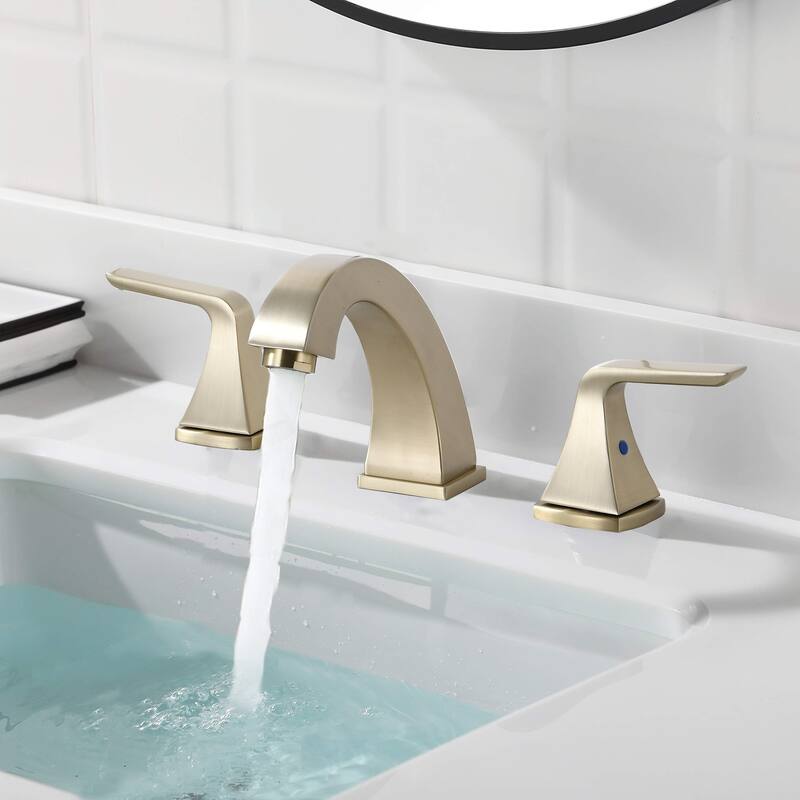 Proox 2 Handles 8inch widespread Bathroom Sink Faucet w/ Pop Up Drain